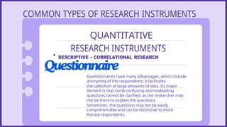 Research Instrument In Quantitative Research Example 9. RESEARCH INSTRUMENT AND RATING SCALE.docx