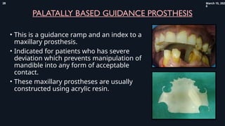 Maxillary Ramps Comprehensive Prosthetic Management and Rehabilitation of ...