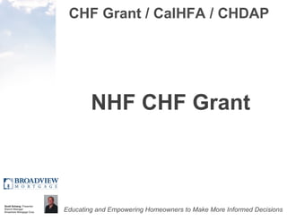 CHF Grant / CalHFA / CHDAP NHF CHF Grant 