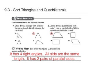 9.3 sort triangles and quads