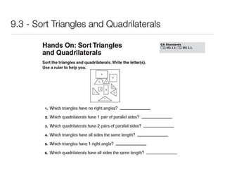 9.3 sort triangles and quads