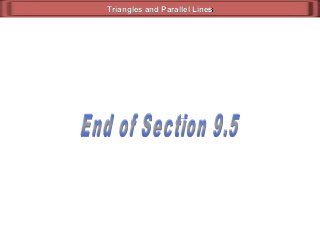 Triangles and Parallel LinesTriangles and Parallel Lines
 