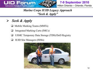 Iuid Tag Usmc USMC Case of using UID | PDF