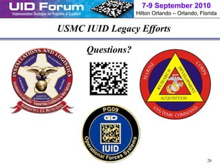 USMC Case of using UID | PDF