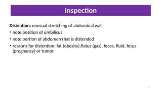 9- abdomen_assesssment and physical exam for adults | PPT