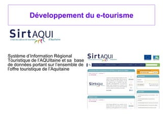 Aider l'innovation en Aquitaine BNSA Elise Dudézert - MOPA etourisme eyzies février 2013