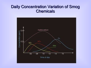 Daily Concentration Variation of Smog Chemicals 