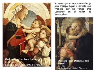 Va començar el seu aprenentatge
                                    amb Filippo Lippi i sembla que
                       ...