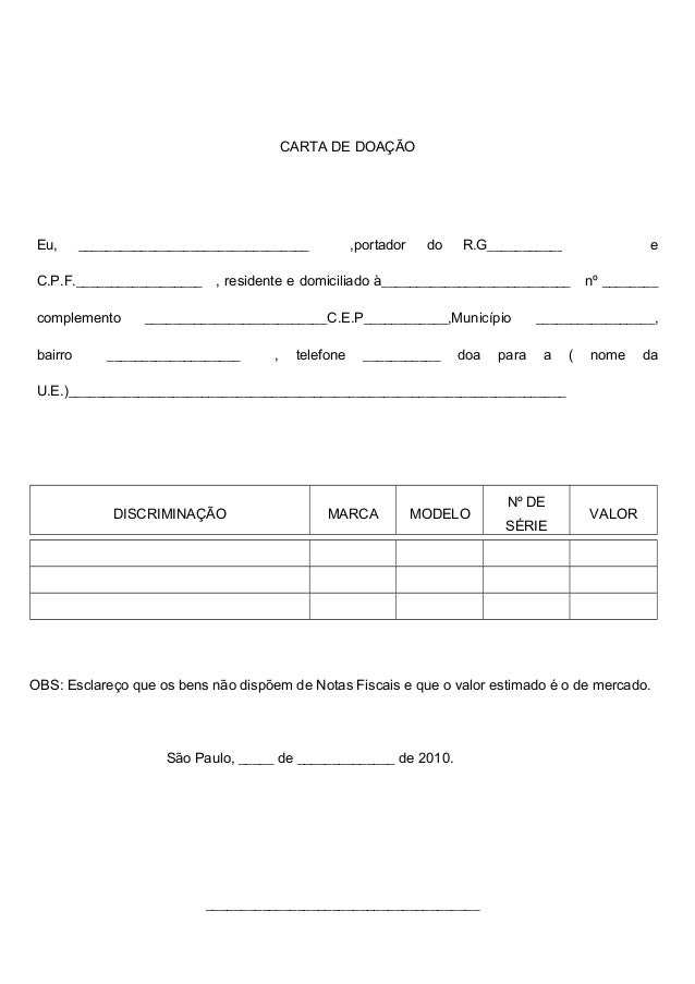 Carta De Solicitacao De Doacao Exemplo De Carta Pedido De Doação