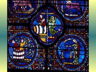 Les Vitraux Les vitraux de Chartres sont les mieux  préservés de l’époque médiévale. Célèbres pour leurs couleurs, le  « bleu de Chartres  »   est une référence mondialement reconnue. 