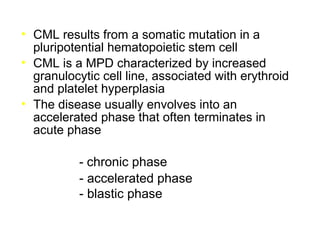 Cml Diff Slide Comprehensive Overview of Chronic Myeloid Leukemia: Pathogenesis ...