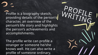 CREATIVE NONFICTION Profile Writing.pptx