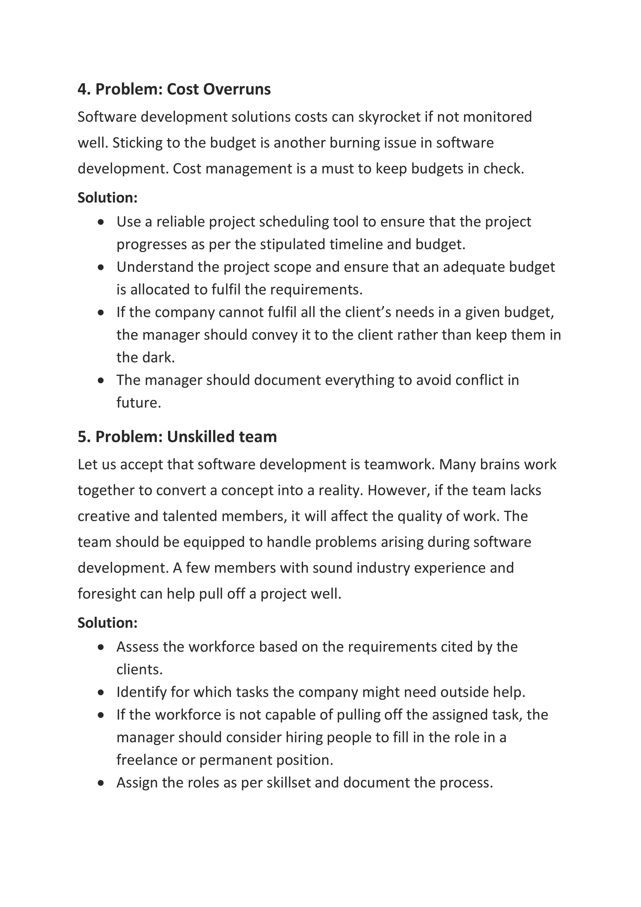 9 Common Challenges in the Software Development Process | PDF