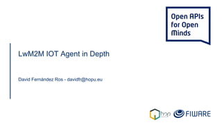 LwM2M IOT Agent in Depth
David Fernández Ros - davidfr@hopu.eu
 