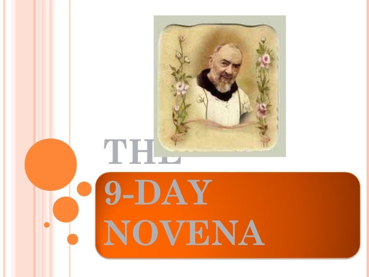 9 Day Novena To St Pio