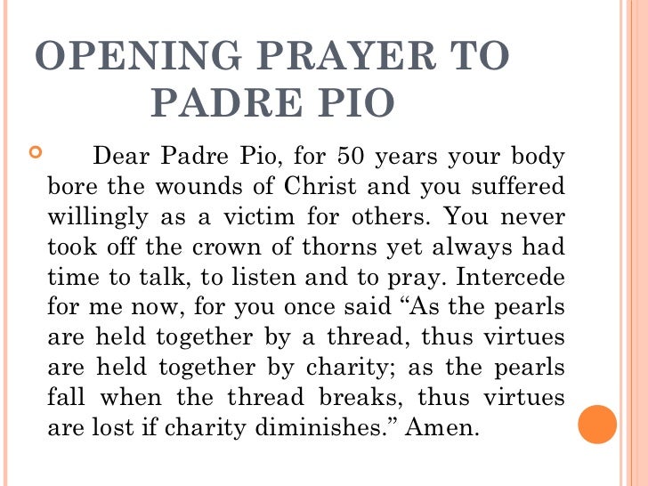 9 Day Novena To St Pio