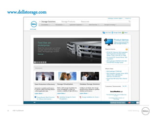 www.dellstorage.com




20   Dell Confidential   Global Marketing
 