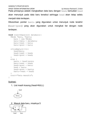 9.double linked list circular | PDF