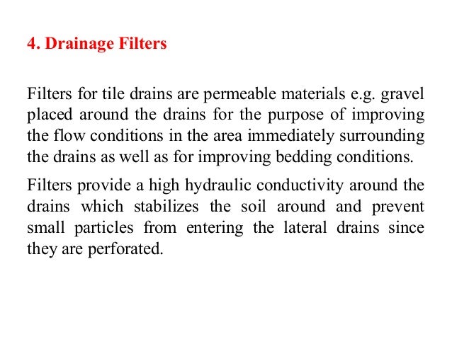 drainage filters