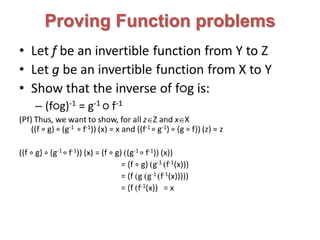 Proving Function problems
 