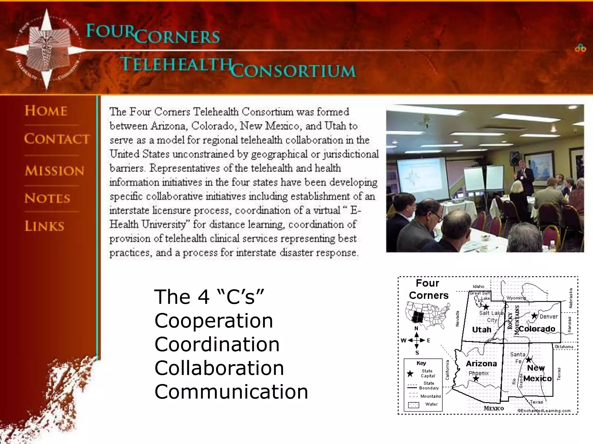 The 4 “C’s”
Cooperation
Coordination
Collaboration
Communication
 