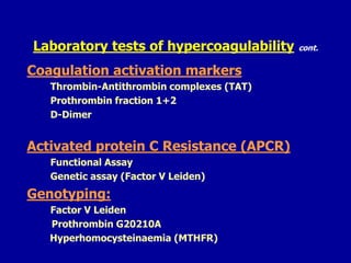 9-Hypercoagulability.ppt bbnnkkkkkyggfffvvbhh | PPT
