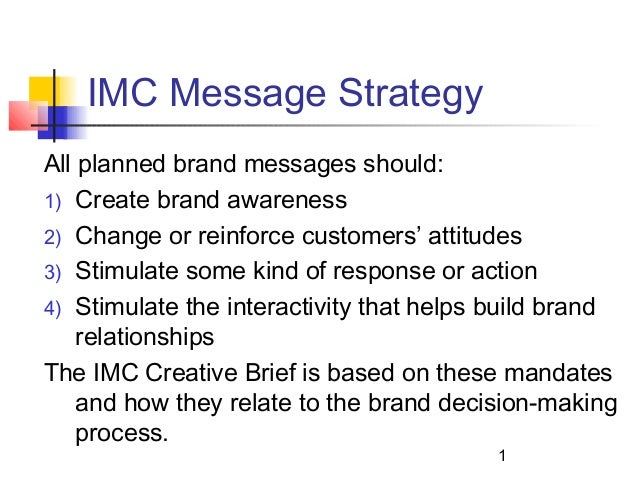 9 imc message strategy imc plans examples