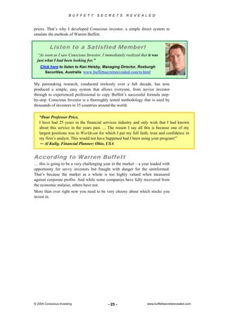 Warren Rivette 9 investing secrets of Warren Buffett | PDF