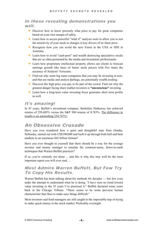 9 investing secrets of Warren Buffett PDF