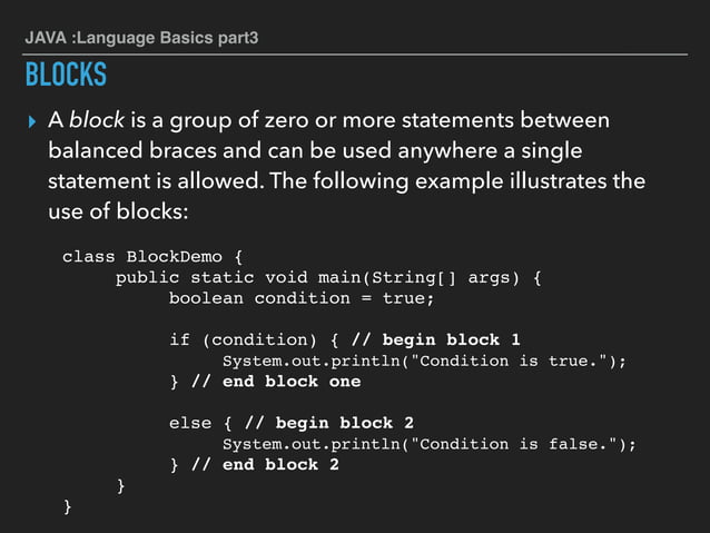 9-java language basics part3 | PPT