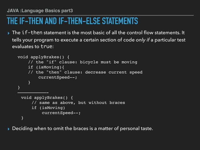 9-java language basics part3 | PPT