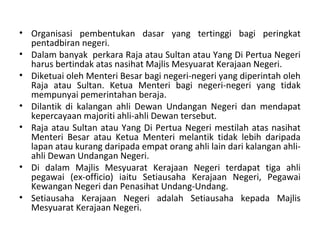 9 jentera pentadbiran kerajaan persekutuan dan negeri di malaysia