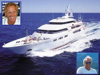 The Shark, recently took delivery of his new Toy named ‘Aussie Rules’, Which he helped design.  At 69.5 meters (228 feet) in length, it’s the worlds largest Aluminum and composite Private Yacht 