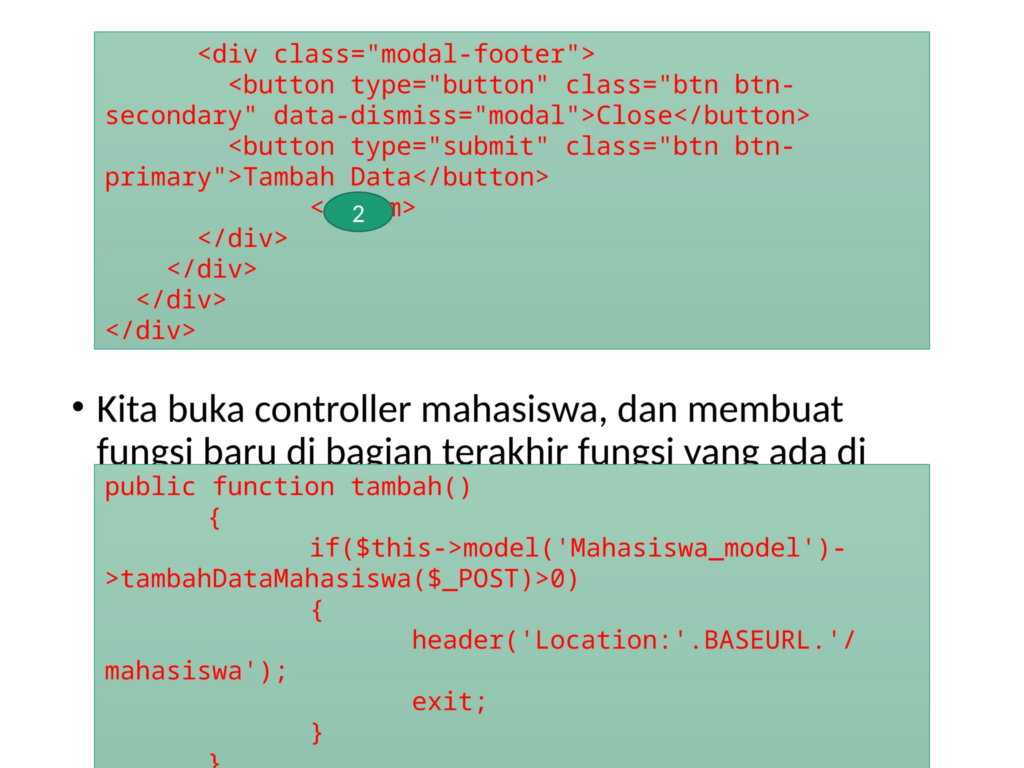 9-Membuat php MVC dengan insert data.pptx | Free Download
