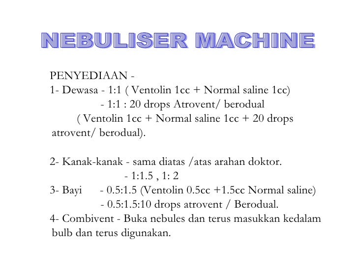 Ubat Nebulizer Untuk Bayi - Rumah 0108 Ubat Nebulizer Untuk Bayi - Rumah 0108