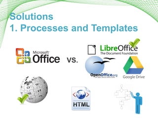 Solutions
1. Processes and Templates
VS.