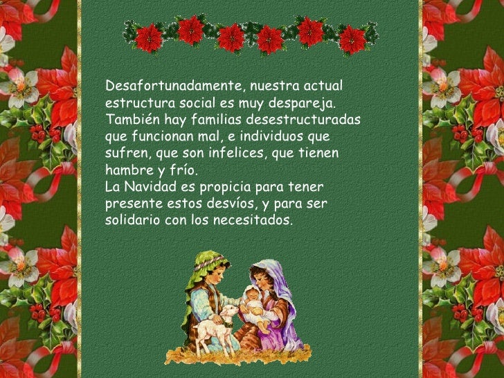 Mi mensaje navideño: La navidad es una festividad religiosa y cristia…