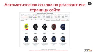 25
Nebo.ru  &&  BlackMagic.tech  
©  2016  Как  убить  5  рабочих  мест  за  2  месяца.  Осенняя  сессия  по  контекстной  рекламе.  
Автоматическая  ссылка  на  релевантную  
страницу  сайта  
 