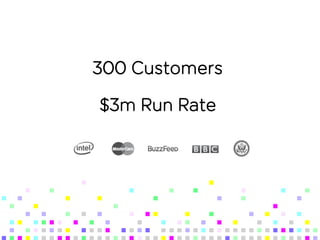 $3m Run Rate
300 Customers
 