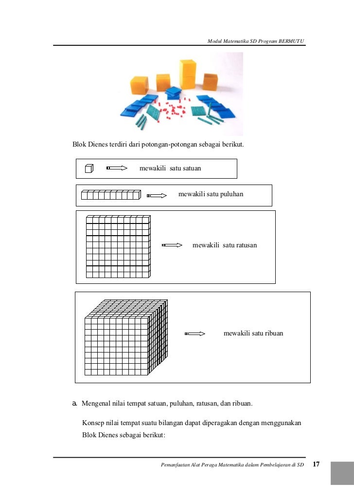 Pemanfaatan Alat Peraga Matematika Dalam Pembelajaran di SD 