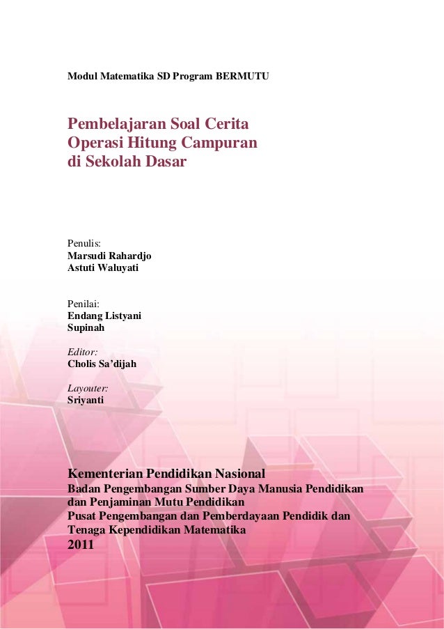 9.pembelajaran soal cerita operasi hitung 