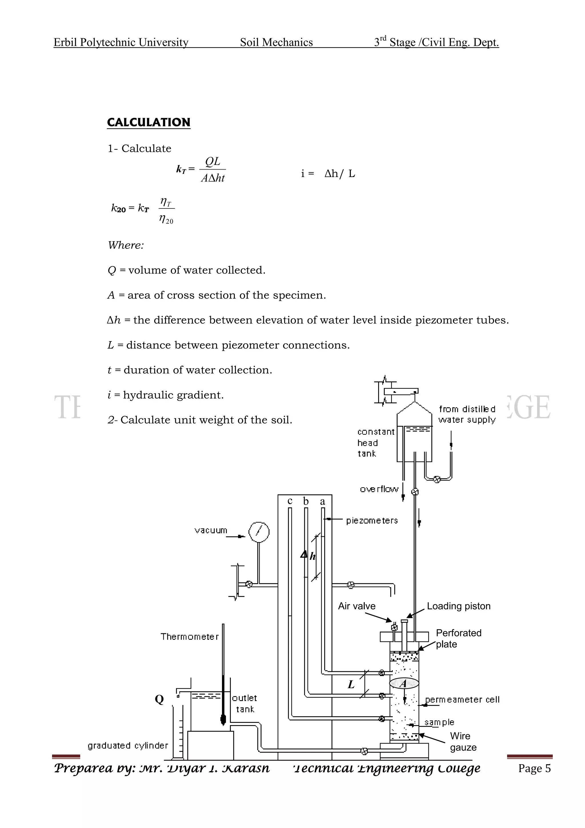 PERMEABILITY OF SOILS | PDF