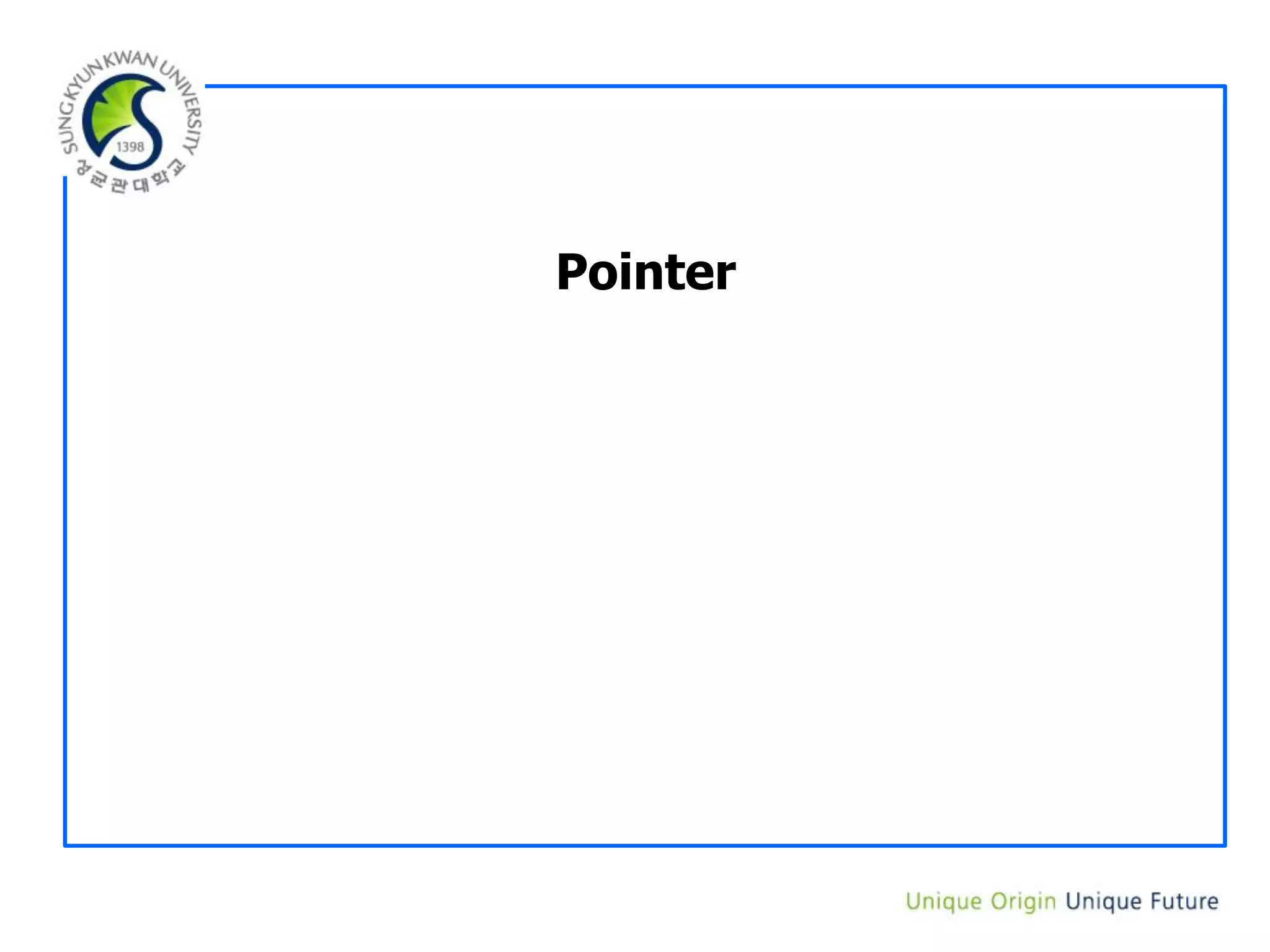 Pointer
 