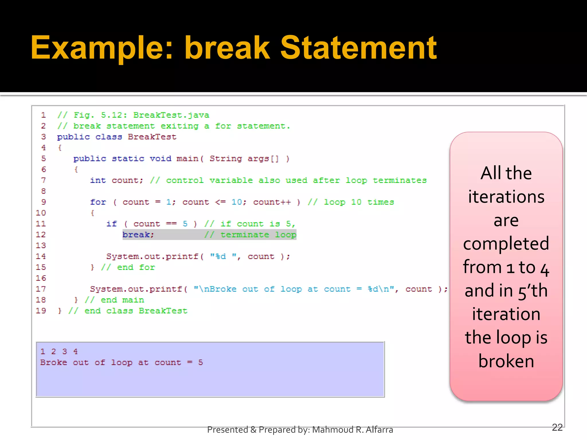 Computer Programming, Loops using Java | PPT