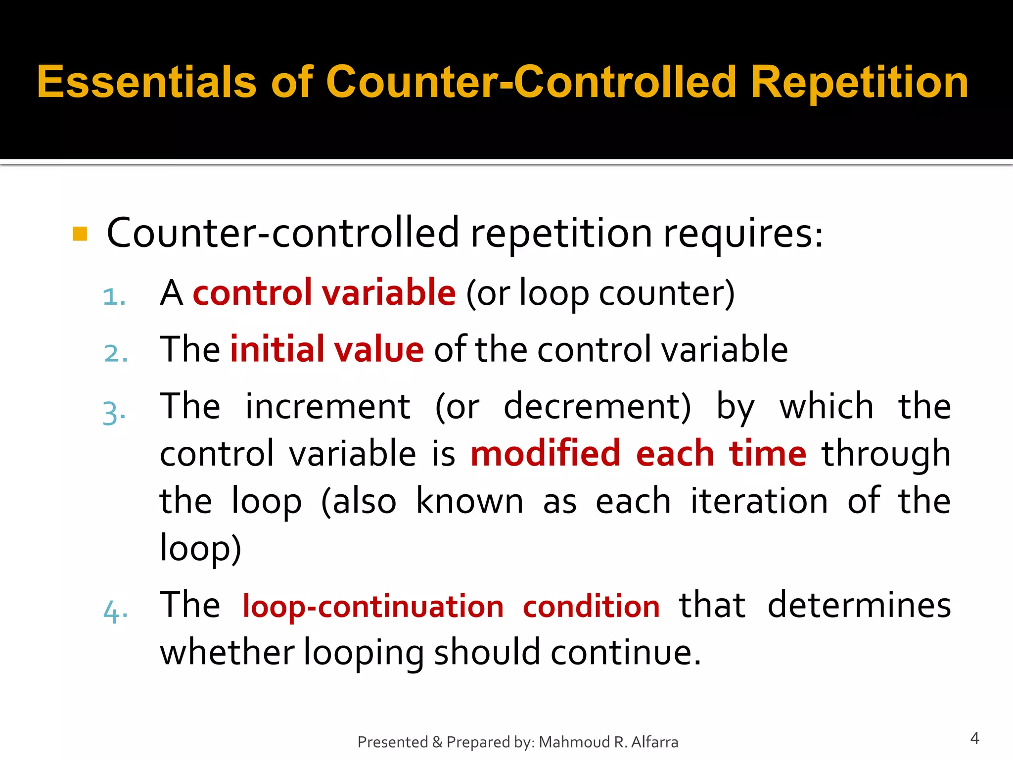 Computer Programming, Loops using Java | PPT