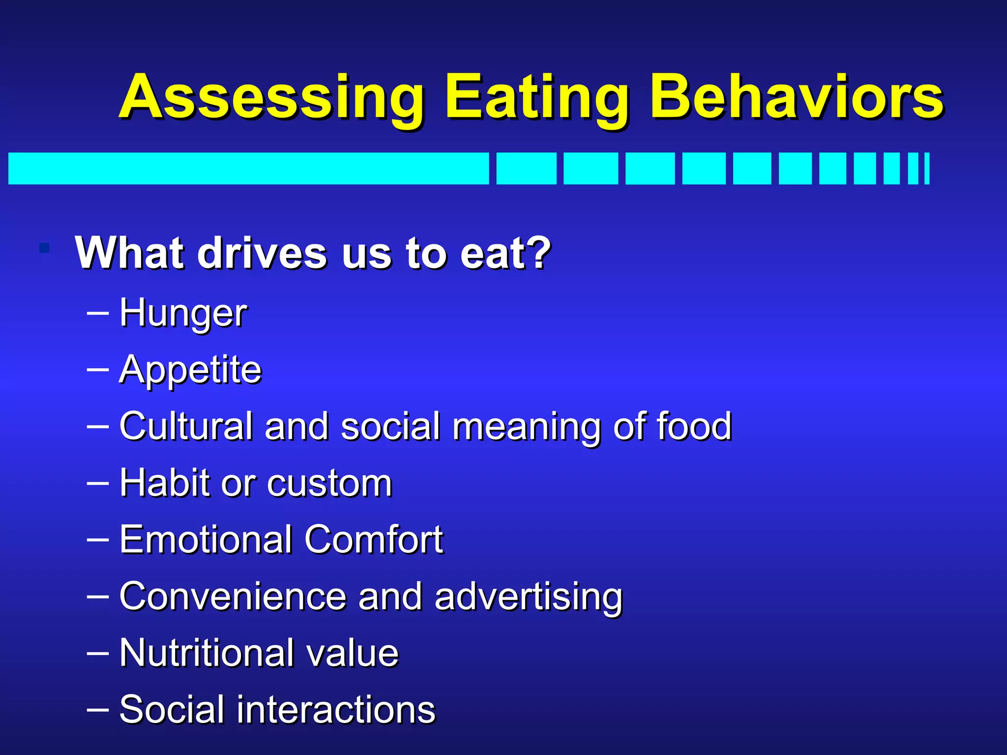 Nutrition Behavior Public health nutrition | PPT