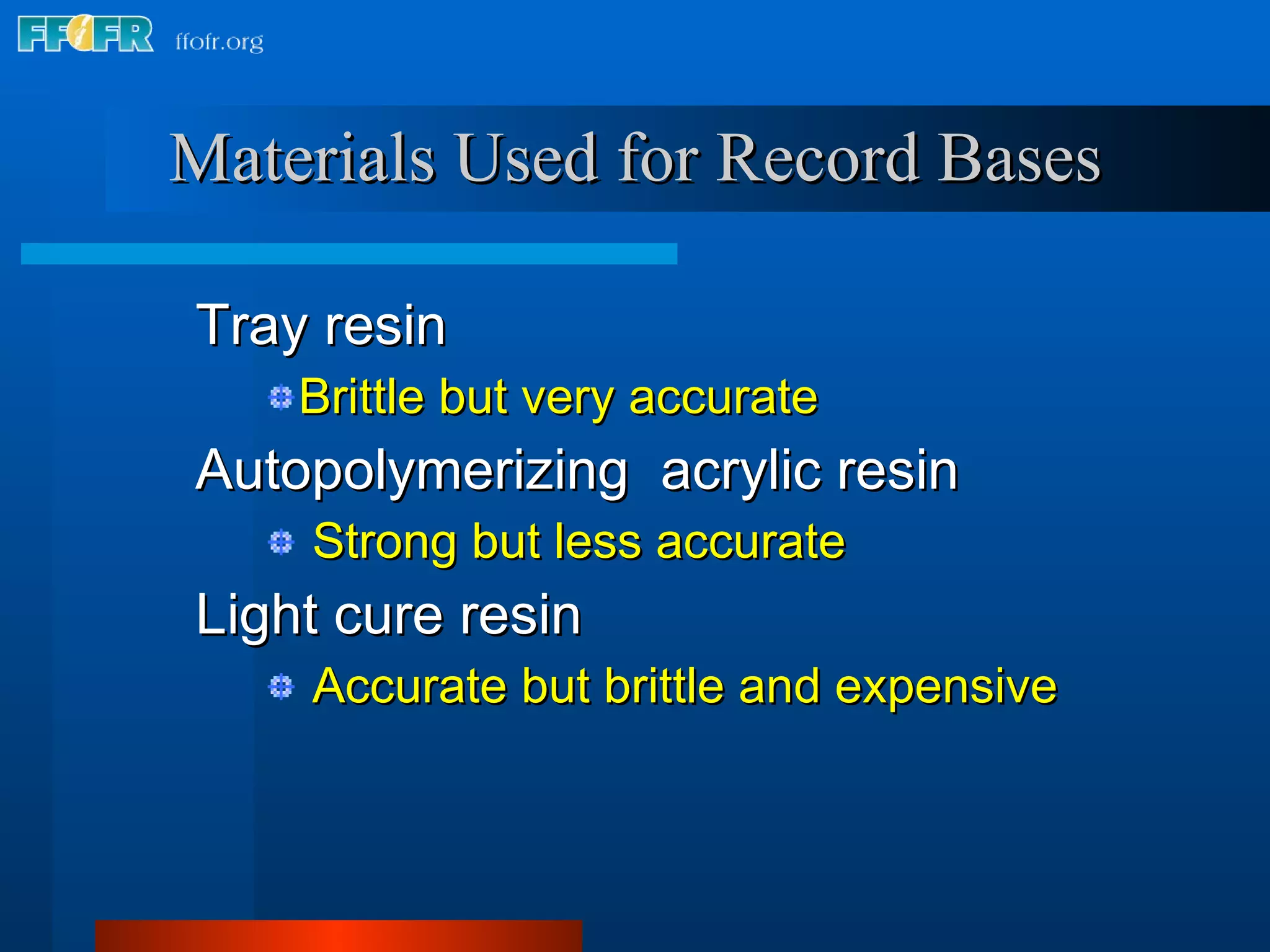 9.record base and wax rim fabrication | PPT