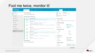 OpenStack Australia Day 2016
Fool me twice, monitor it!
(cc) rarm
 