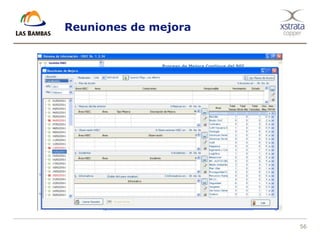 56
Reuniones de mejora
 