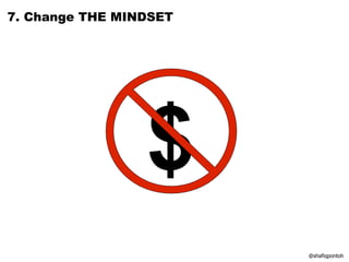 $ @shafiqpontoh 7. Change THE MINDSET 